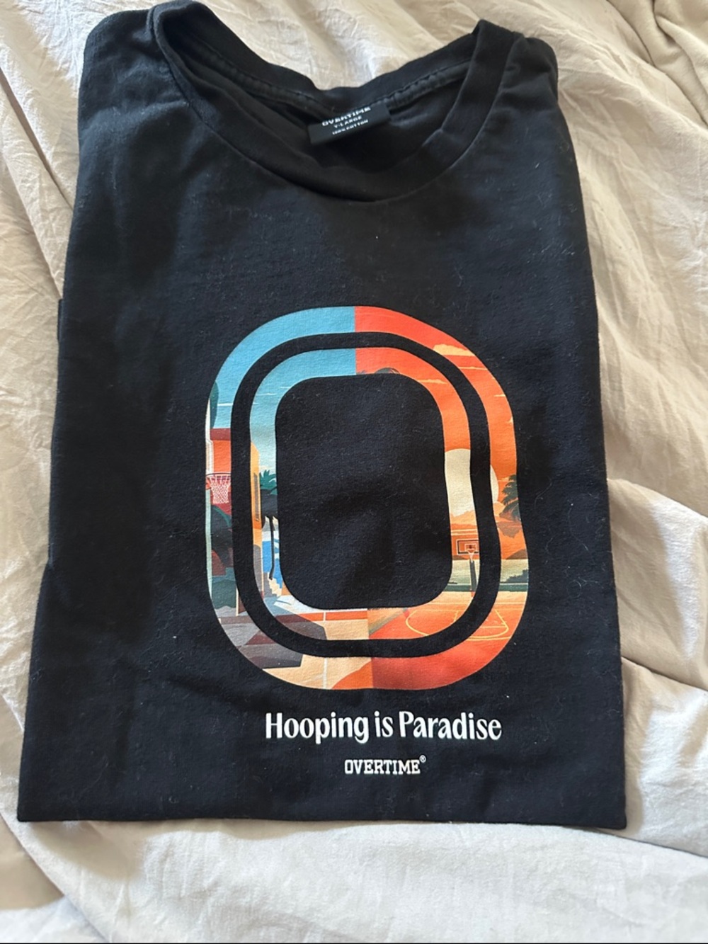 Overtime Kids' Black 'Hooping is Paradise' Graphic Tee